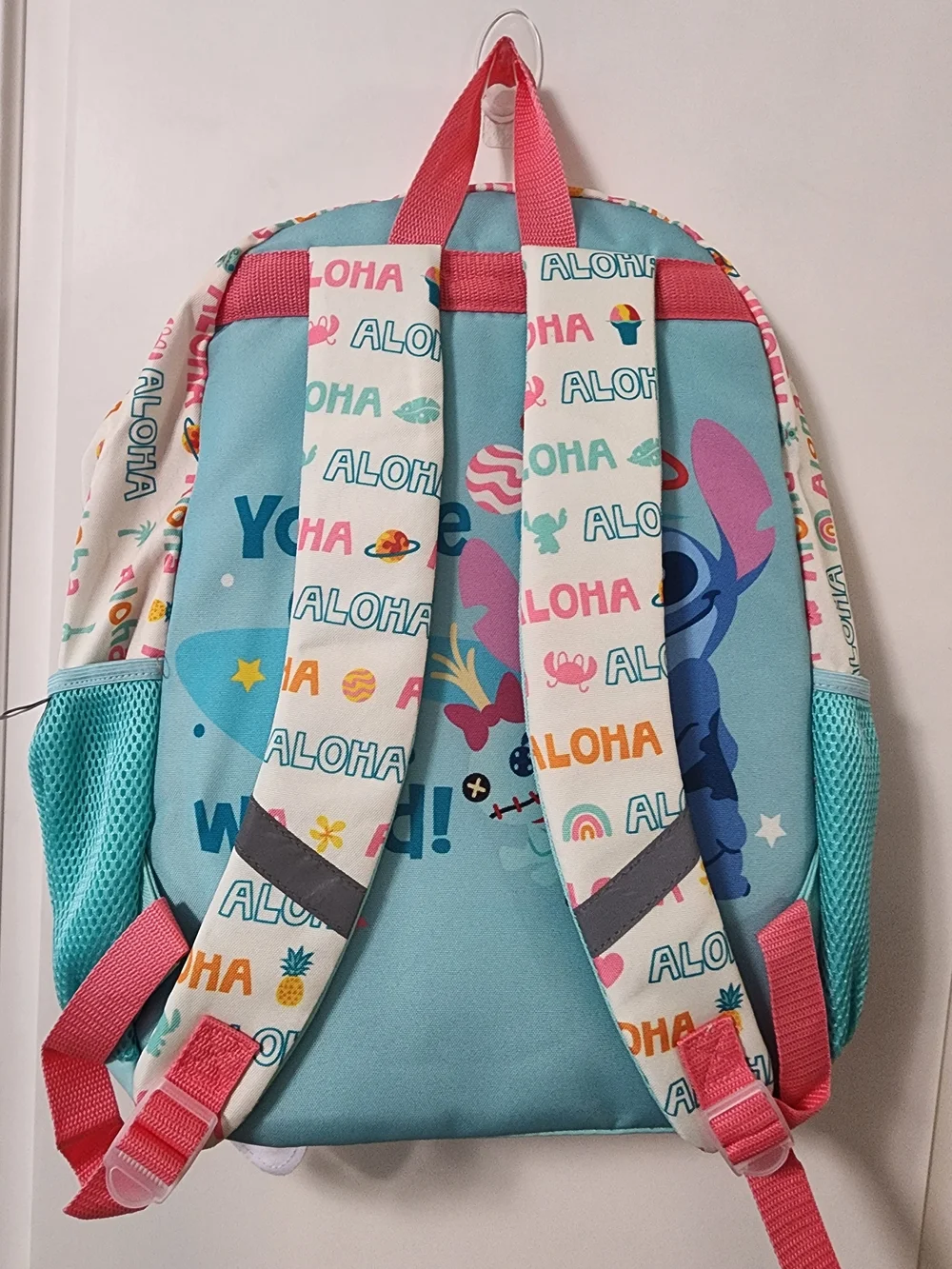 Disney Stitch Scrump Holographic Rainbow Kids Backpack Bioworld